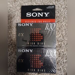 Sony UX High Bias Cassette Tapes Brand New Sealed